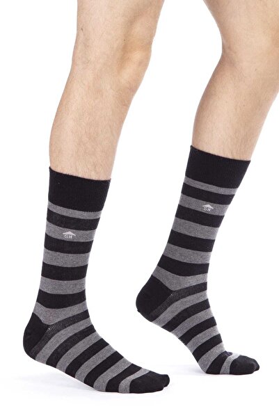 The Socks House Ανδρικές κάλτσες με μαύρα ριγέ σχέδια