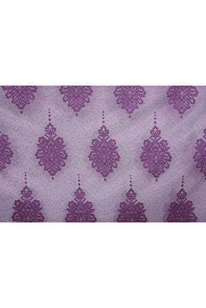 AKÇA TEKSTİL Μοντέλο NOKTALI DAMAKS Μωβ Χρώμα Μονόφτερο Πλισέ Κουρτίνα Φόντου...