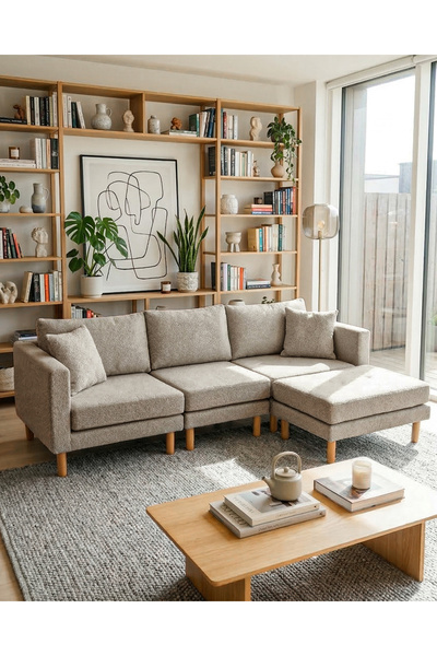 Velura Home & Living Armin Akıllı Köşe Koltuk Takımı & Modern Modüler Yataklı...