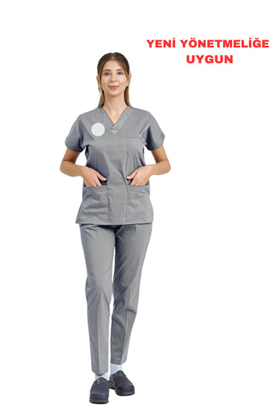 Brl Üniforma Uniformă unisex pentru servicii tehnice gri, din Lycra - Conform...