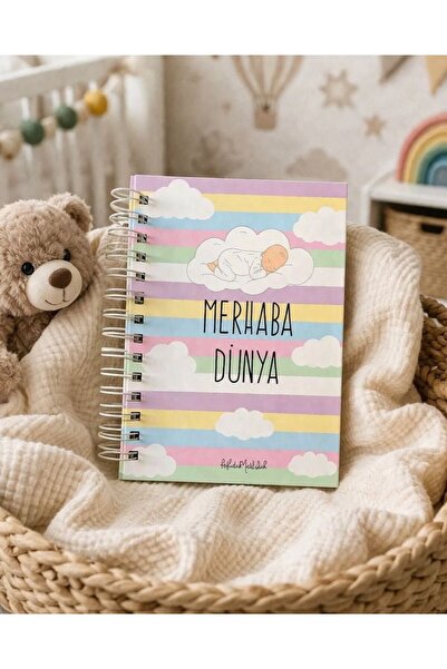 Bikutumutluluk Hediyelik - Merhaba Dünya Anne Bebek Ajandası Hamile Günlüğü A...