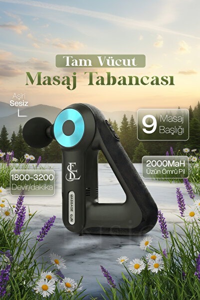 Mega Plus Vurmalı Kas Masaj Tabancası El Terapisi Derin Kas Gevşetici Gevşetici Mini Vücut Masaj Tabancası
