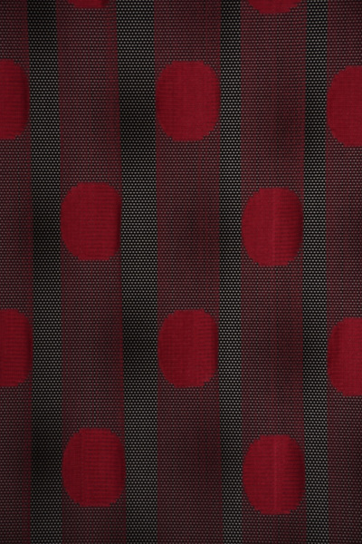 AKÇA TEKSTİL PUANLI ÇİFT RENK BORDO İP PERDE HAZIR DÜĞMELERİ DİKİLMİŞ İP PERD...