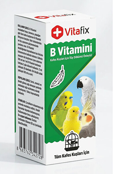 Vitafix Kuşlar için B Vitamini ( Tüy Dökülmesine Karşı Vitamin )