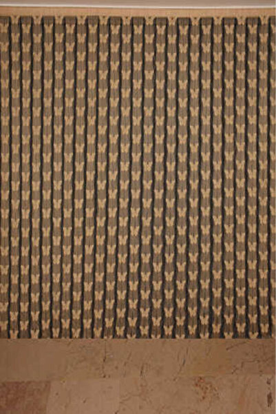 AKÇA TEKSTİL KELEBEK BİRLEŞİK MODEL GOLD RENK HAZIR İP PERDE 300*270