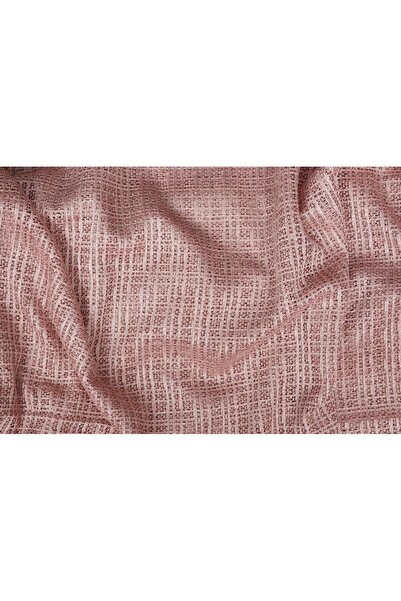 AKÇA TEKSTİL تنورة ضيقة بلون وردي مغبر، ستارة خلفية مطوية جاهزة الصنع بجناح و...