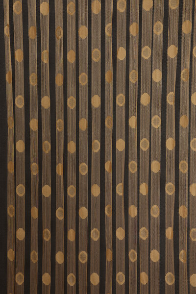 AKÇA TEKSTİL KÜÇÜK PUANLI MODEL GOLD RENK HAZIR İP PERDE 300*280 cm