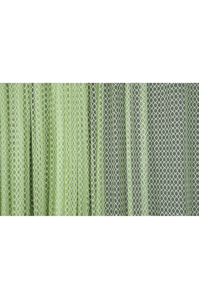 AKÇA TEKSTİL ORKİDE FISTIK YEŞİLİ RENK TEK KANAT Hazır dikilmiş Pileli Fon Pe...