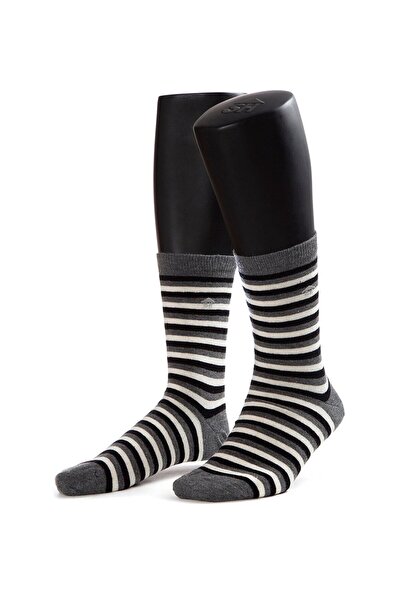 The Socks House Γυναικείες κάλτσες με γκρι σχέδιο ρίγες