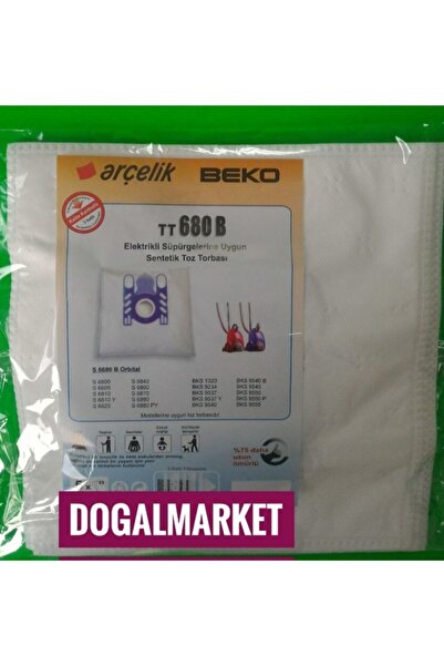 Arçelik Μαγικές Τσάντες |   S 6800 B Orbital Dust Bag 20 Τεμάχια