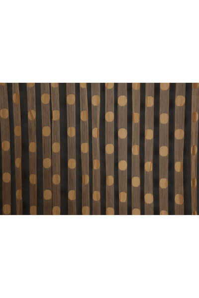 AKÇA TEKSTİL Puanli Model Gold Color Ready Made Ip Curtain 300*270 cm