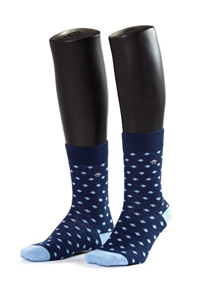 The Socks House Double Layer Bamboo Small Diamond Pattern Socks