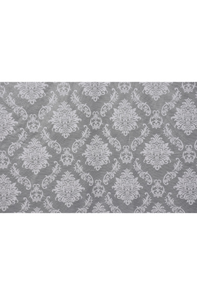 AKÇA TEKSTİL DAMAKS СИВ ЦВЯТ ЕДНОКРИЛНА Готова плисирана завеса за фон 75*260 см