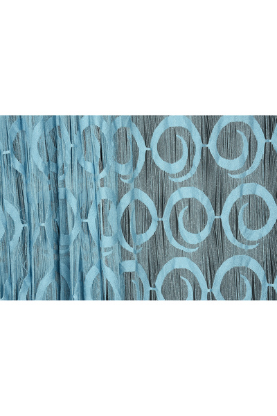 AKÇA TEKSTİL VAKKO ΜΟΝΤΕΛΟ ΜΠΛΕ ΧΡΩΜΑ ΥΦΑΝΤΗ ΚΟΥΡΤΙΝΑ ΜΕ ΚΟΡΔΟΝΙΑ ΠΡΟΣΕΤΟΙΚΕΙ...