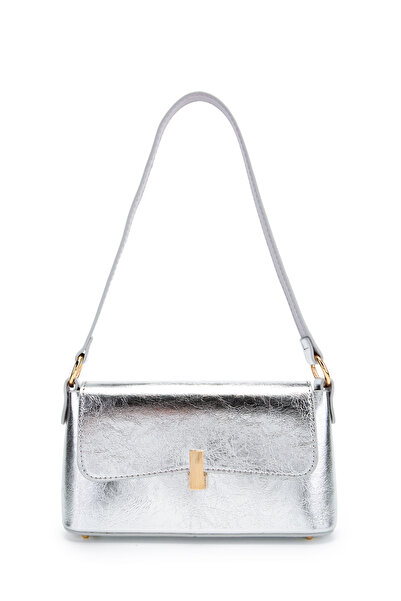 minebag حقيبة يد وكتف نسائية من كابلايد باجيت لارا فضية حقيبة