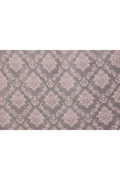 AKÇA TEKSTİL DAMAKS ΧΡΩΜΑ ΠΟΥΔΡΑ ΜΟΝΟΦΥΛΑΚΤΟ Έτοιμη ραμμένη Πλισέ Κουρτίνα Φό...