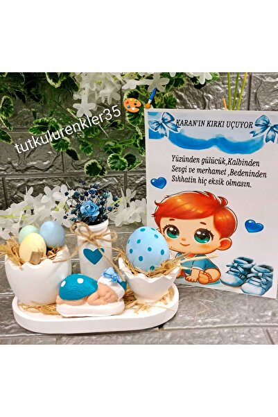 tutkulu renkler35 40 Kırk Uçurma Sepeti/Baby shower /Bebek Hediyelik /teyze S...
