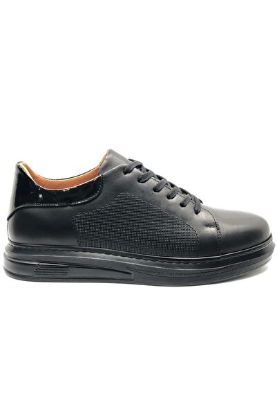 Kids Club Shoes Dropland 8718 Koža Muške ležerne cipele CRNO-CENE