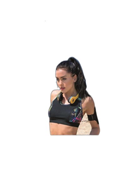 Yeni İnci Жіночий чорний спортивний бюстгальтер