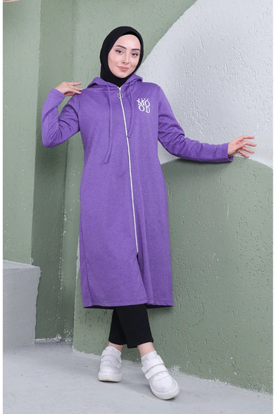 sefamerve Αθλητικό καπέλο με κουκούλα 3081-11 Σκούρο Λιλά