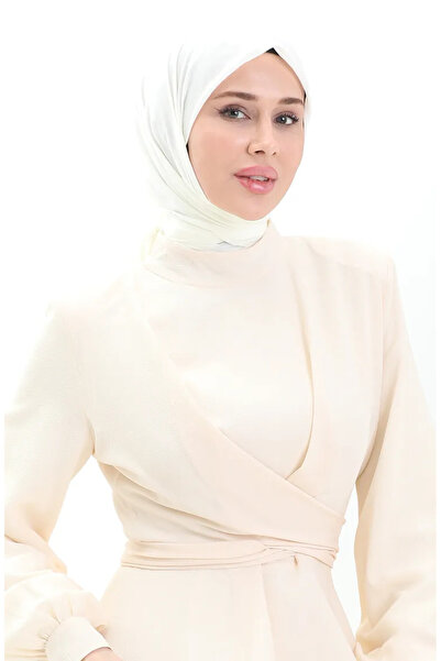 sefamerve Βαμβακερό μαλακό κασκόλ 70282-27 Κρέμα