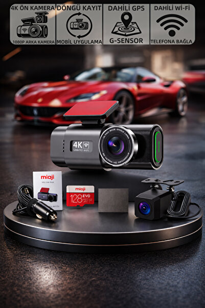 Mioji Mio G300 Plus 4K GPS G-Sensör Gece Görüşü Wifi Arka-Ön Araç İçi Kamera ...
