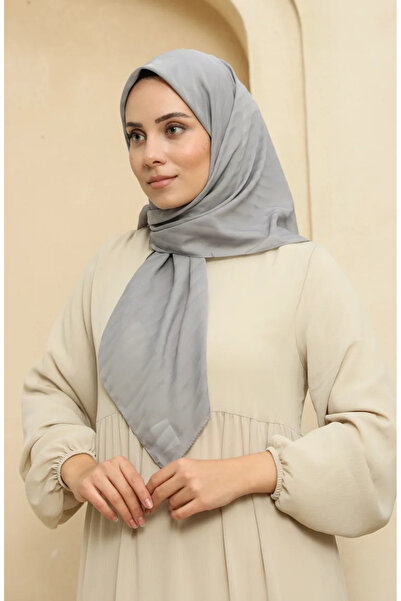 sefamerve 2015-17 Γκρι σιφόν κασκόλ