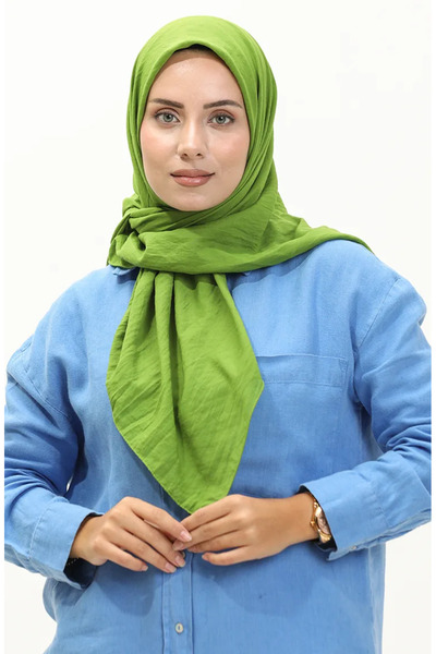 sefamerve Μαλακό κασκόλ Πράσινο Φιστίκι 2005-31