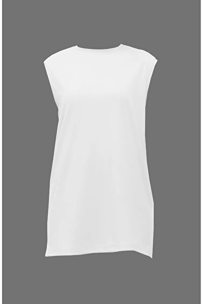 sefamerve White Sleeveless Short Underwear - 6038-03