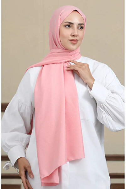 sefamerve Σάλι Madame Mary Baklava Jacquard 19087-11 Ροζ