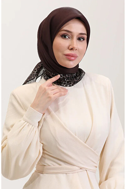 sefamerve Εθνοτικό κασκόλ κεχριμπαρένιο 70292-04 Bitter Brown