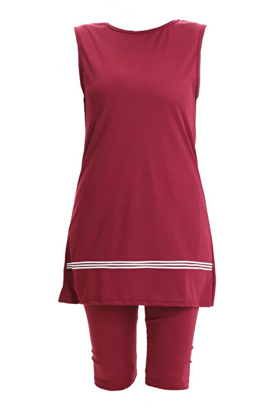 sefamerve Kolsuz Havuz Mayo 2502-03 Bordo