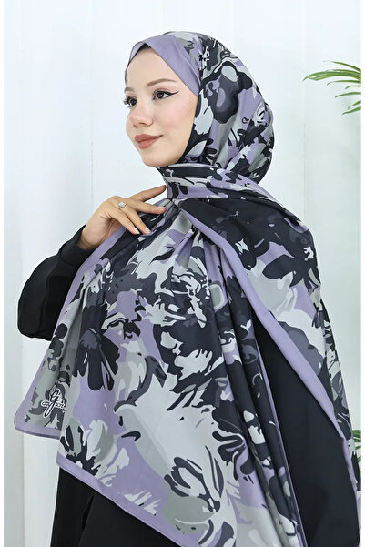 sefamerve Μαλακό σάλι με σχέδιο 70318-04 Γκρι