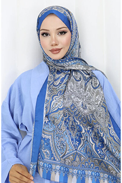 sefamerve Σάλι Janjan με έθνικ σχέδιο 70304-21 Μπλε Μπεζ