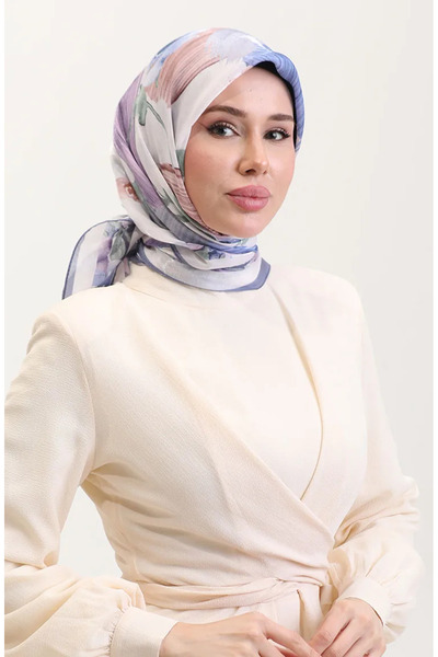 sefamerve Κεχριμπαρένιο Κασκόλ 70280-02 Λιλά