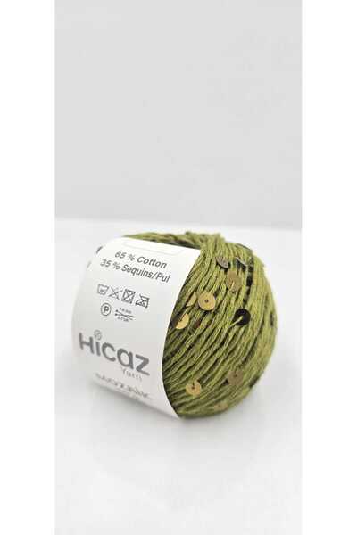 HİCAZ YARN %100 COTTON(PAMUK) Y.YEŞİL , 3-6 MM PULLU ÖRGÜ &ÇANTA İPİ . YUMAKL...