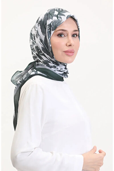 sefamerve Μαλακό κασκόλ με σχέδιο 70245-11 Μαύρο Λευκό