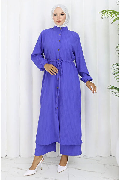 sefamerve Buttoned tunic pants double set 2100-03 saks