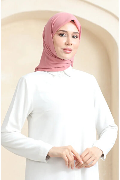 sefamerve PRS-SSBWL-18 Μοντέλο απλό κασκόλ Dusty Rose