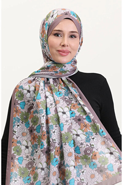 sefamerve Μαλακό σάλι με σχέδιο 70263-12 Βιζόν Τυρκουάζ