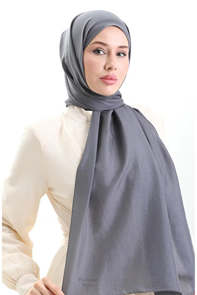 sefamerve Madame Mary Γαλλικό Voile Shawl 19099-02 Καπνιστό