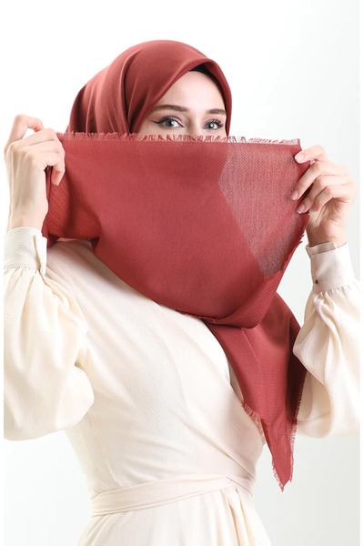 sefamerve Eșarfă Koton Jacquard 90199-08 Tile întunecată