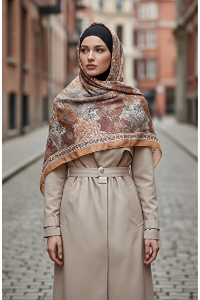 sefamerve Κεχριμπάρι με μοτίβο λουλουδιών 70358-10 Μουστάρδα