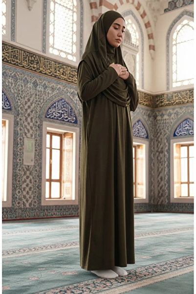 sefamerve 1973-06 Χακί Ρούχα Προσευχής - Με Τσάντα και Πρακτική