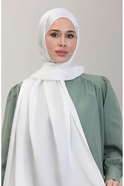 sefamerve Σάλι Jan Jan Chiffon 70239-24 Λευκό