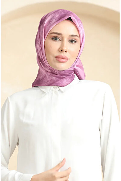 sefamerve 19095-12 Модель Темно-рожевий кришталевий шарф