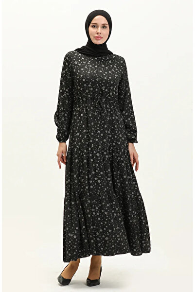 sefamerve Φόρεμα με μαύρο σχέδιο - 81802-01