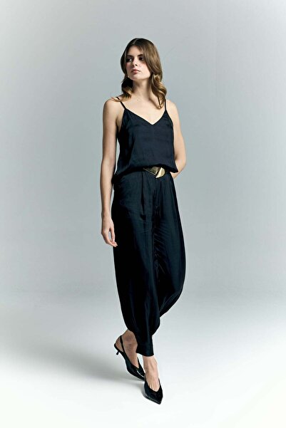 Sateen Παντελόνι Tosca - Μαύρο