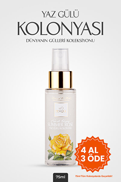 Ab-ı Gül Yaz Gülü Kolonyası 75 ML | Summer Rose Eau De Cologne - World of Roses