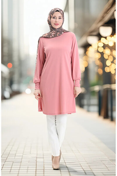 sefamerve Basic Tunik 1120-03 Gül Kurusu
